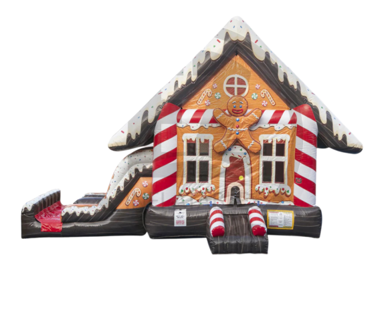 Gingerbread Bounce House with Slide
