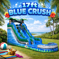 17ft Blue Crush Water Slide