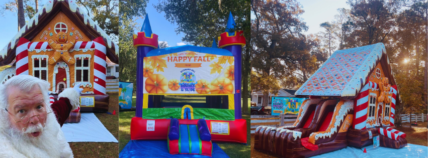 Holiday Pic Christmas bounce house in Richmond Hill, Pooler, Savannah and Midway GA
