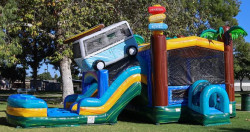 Beach20Camper20220cropped 1727865528 Beach Camper XL Bounce House with Dual Lane Slide Wet/Dry Combo